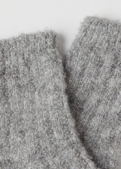 Plush Wool Blend Short Socks