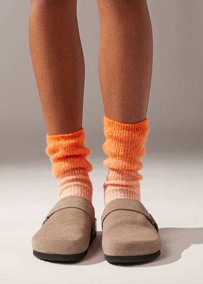 Dégradé Soft Wool Blend Short Socks