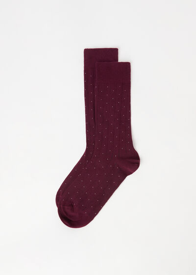 Men’s Ribbed Dotted Short Socks